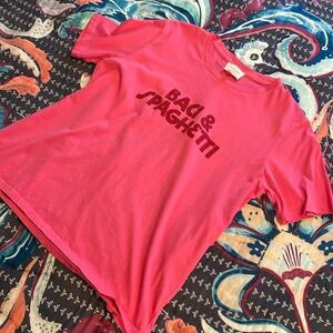 NWOT Sezane Baci & Spaghwtti pink tshirt M 💕